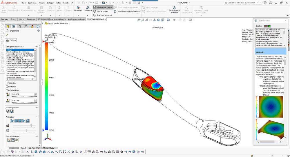 Werkzeuge für Formenbauer SOLIDWORKS Plastics Professional