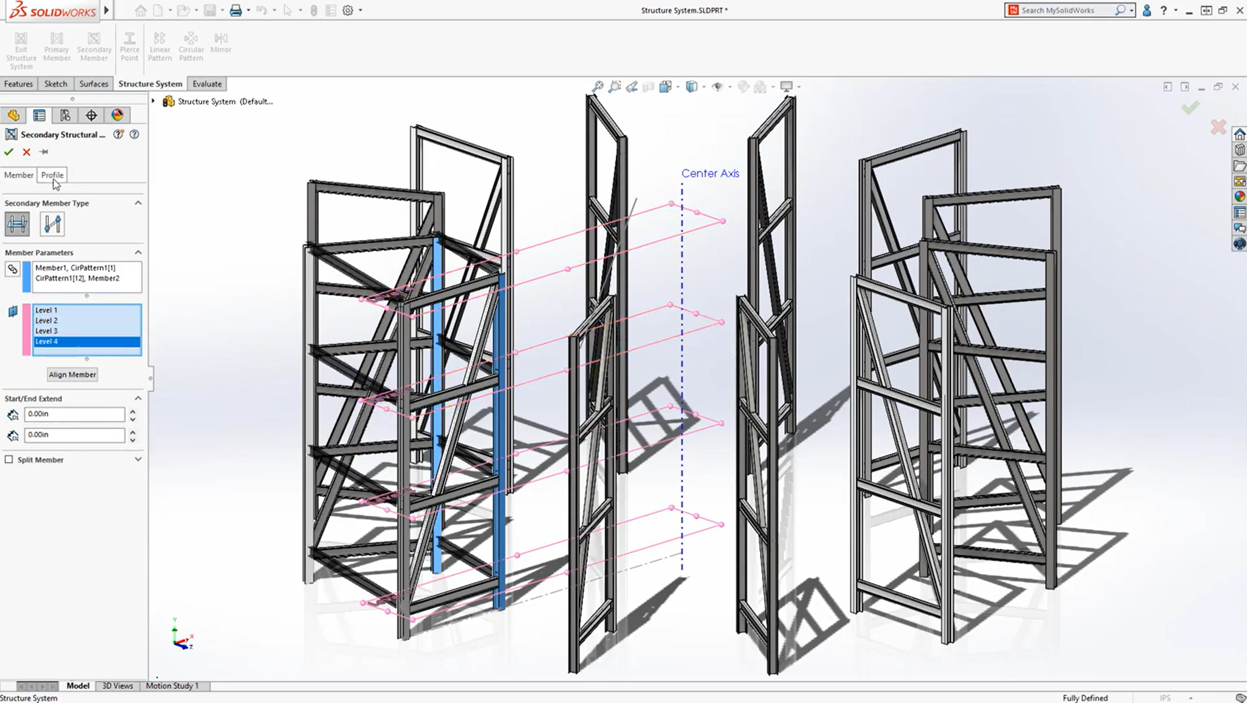 Schweißkonstruktion erstellt mit SOLIDWORKS im 3D-CAD