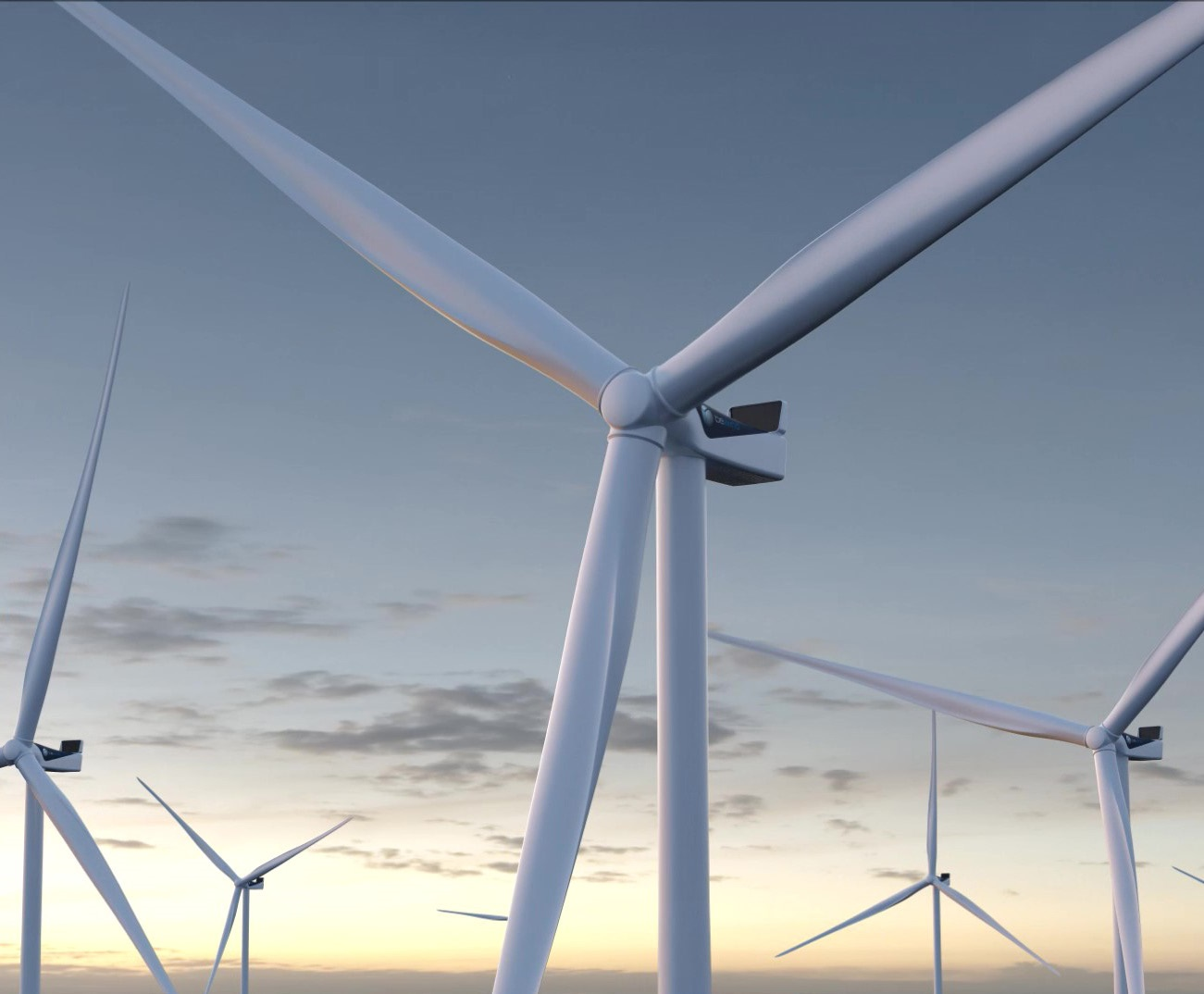 Modell einer Windkraftanlage in SOLIDWORKS