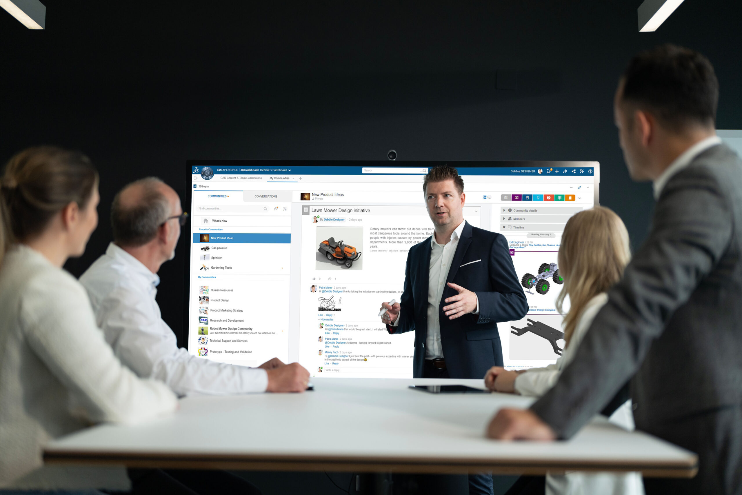 3DEXPERIENCE Zusammenarbeit Produktentwicklung Zusammenarbeit in der Produktentwicklung mit 3DEXPERIENCE
