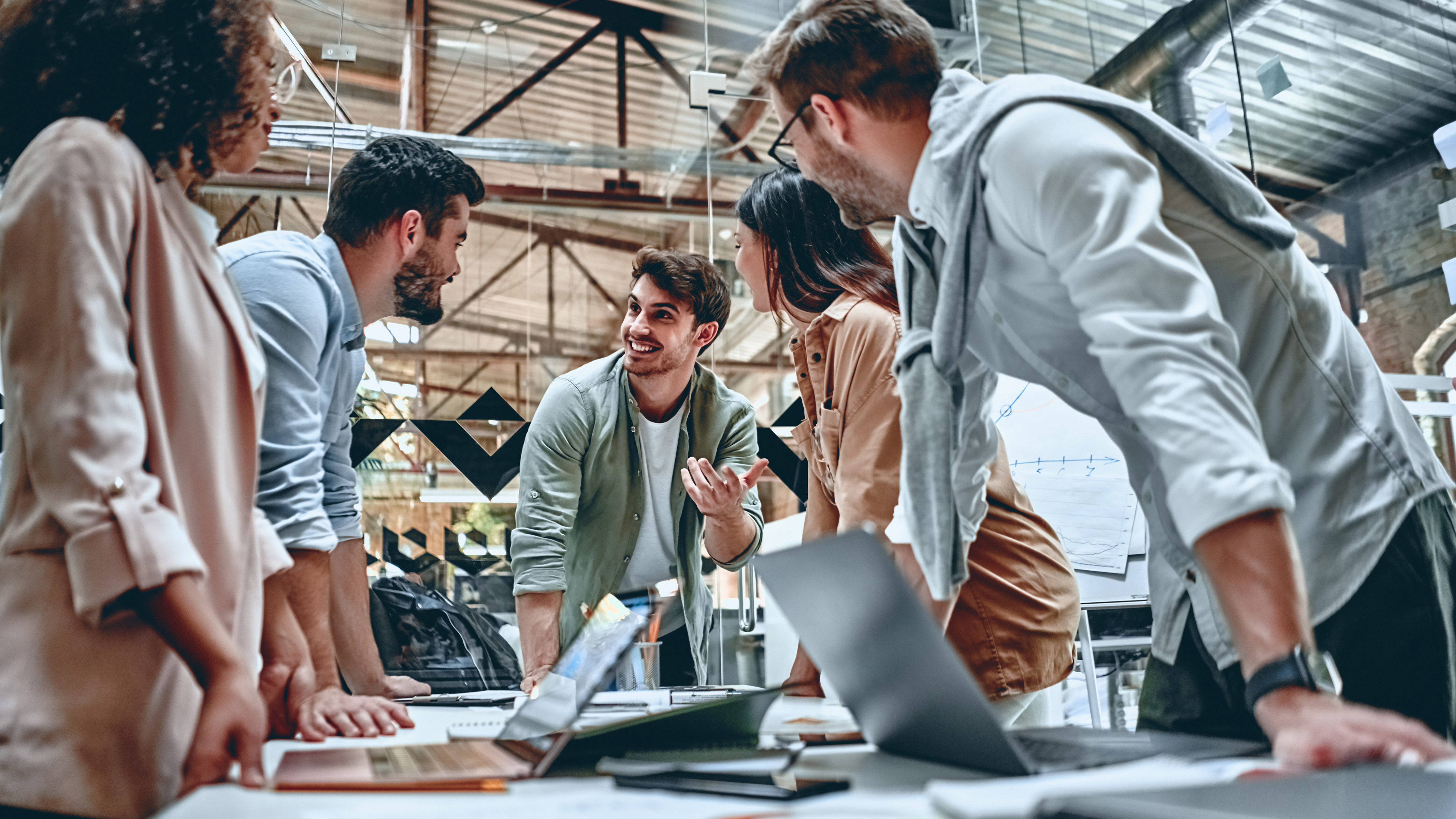 Young-business-people-in-office