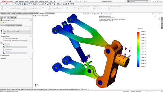 FEM-Simulation mit SOLIDWORKS