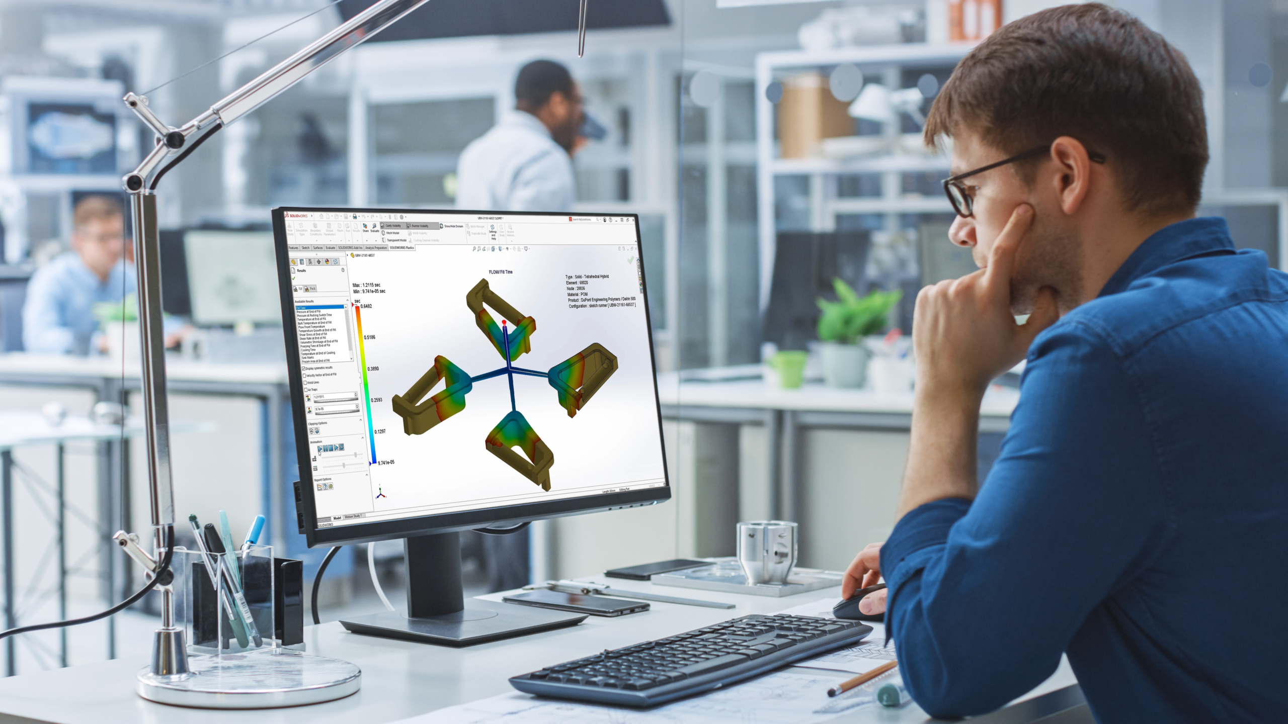 SOLIDWORKS Plastics Vorschaubild SOLIDWORKS Plastics Vorschaubild