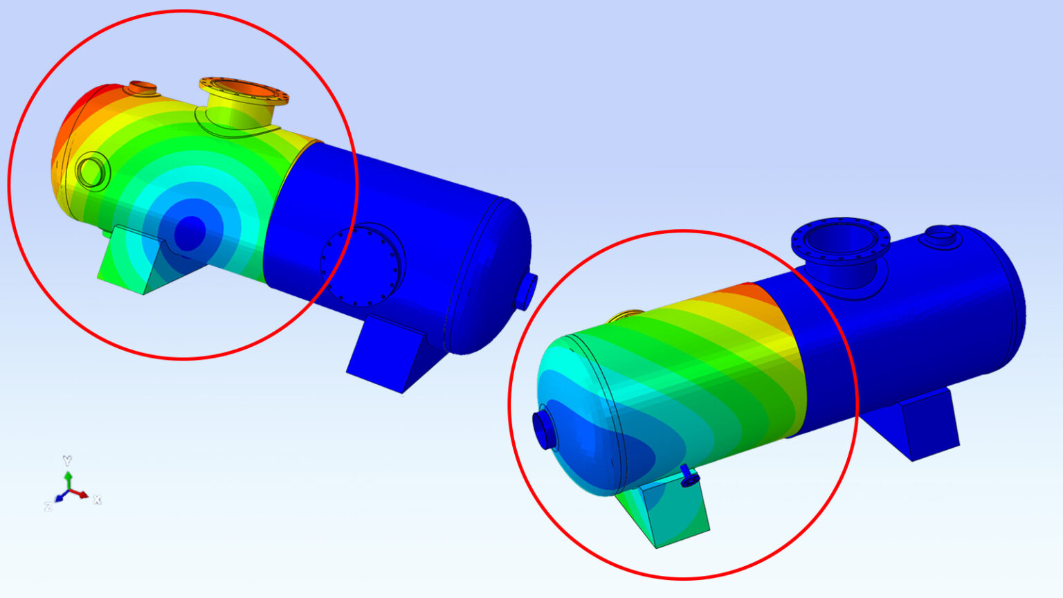 CAE Modell Simulation Simulationsmodell aus dem CAE-Bereich