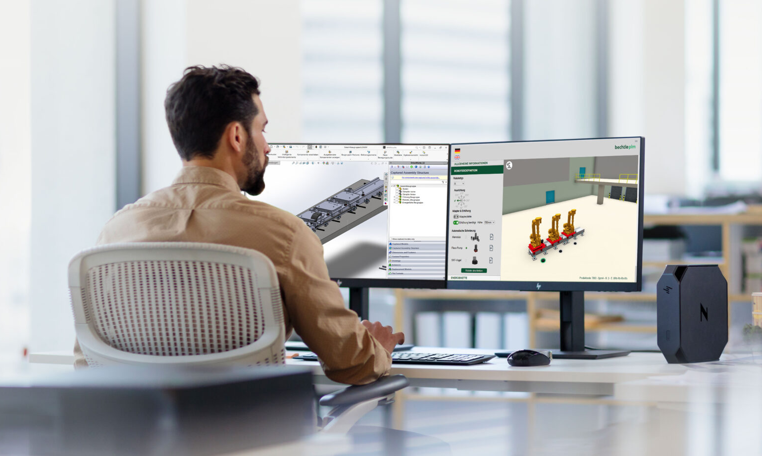 person-bei-cad-automation-mit-driveworks